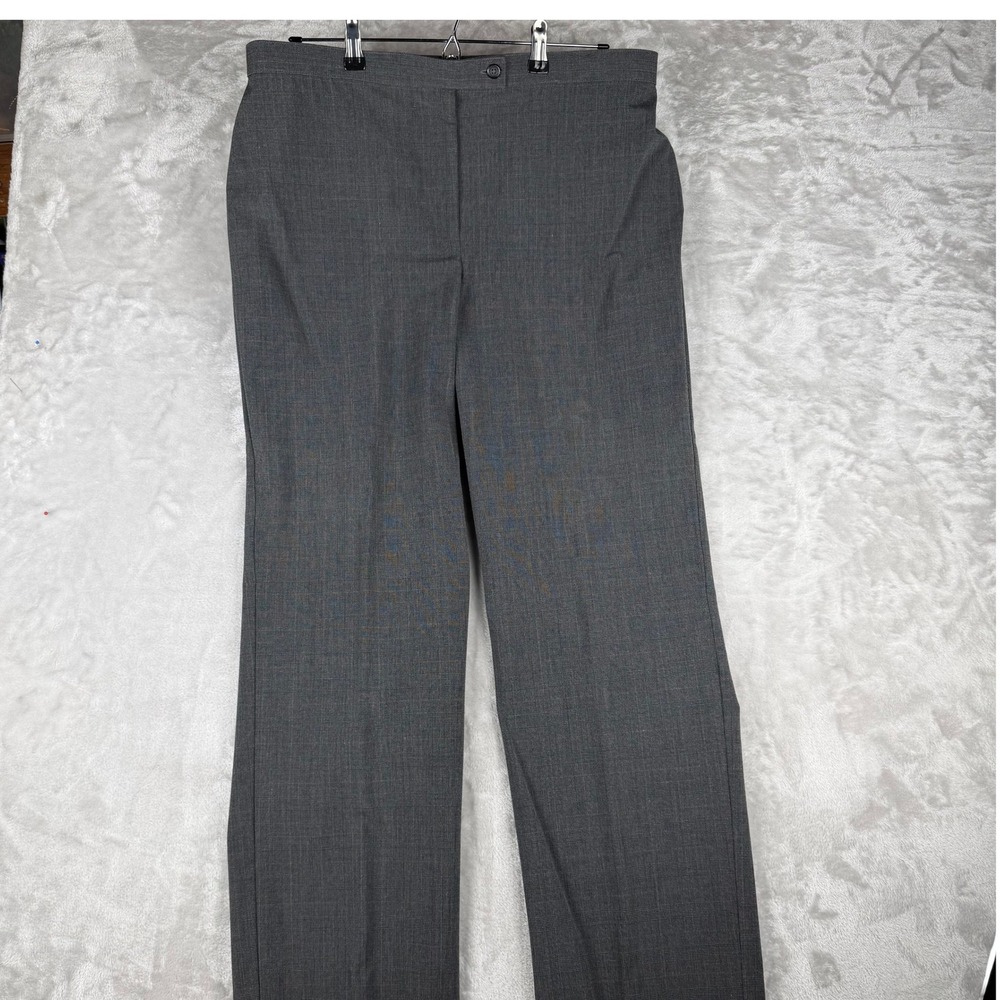 JM Collection Women's Gray Plaid Career‎ Dress Pants Size 16